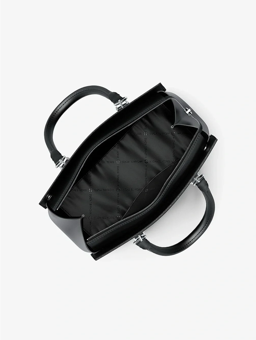 NWT 👜Michael Kors black Marilyn Medium Saffiano Leather Satchel